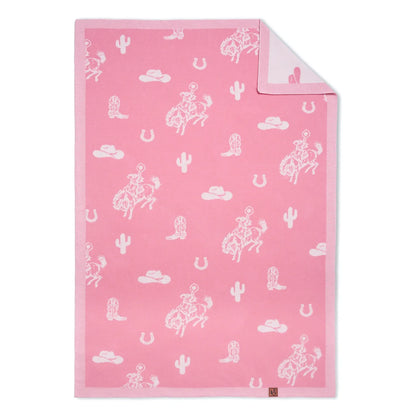 Cowgirl Jacquard Knit Baby Blanket