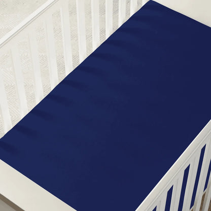 Bamboo Crib Sheet in Blue Depths