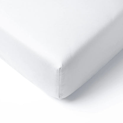 Bamboo Crib Sheet in White