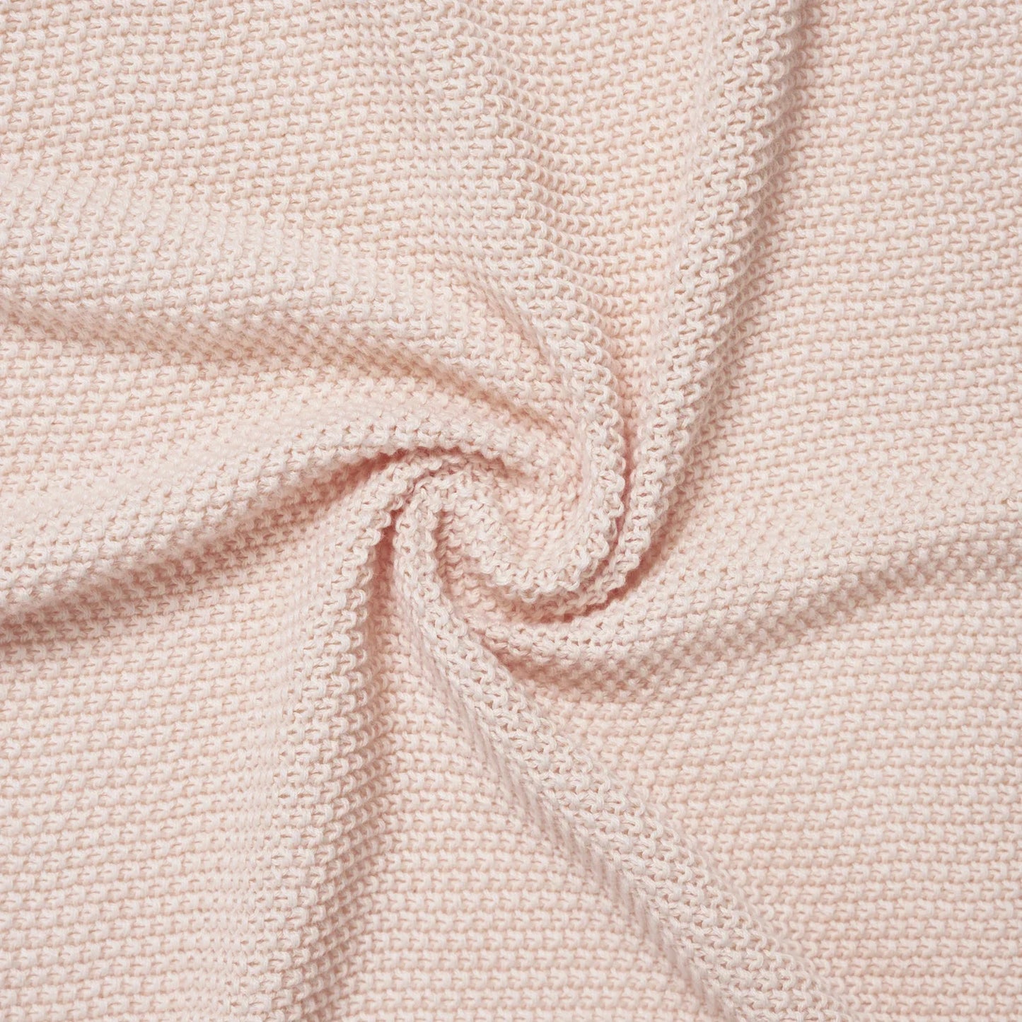 Heirloom Lace Knit Baby Blanket in Beige
