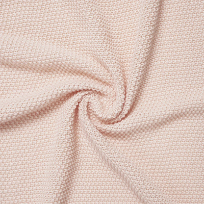 Heirloom Lace Knit Baby Blanket in Beige