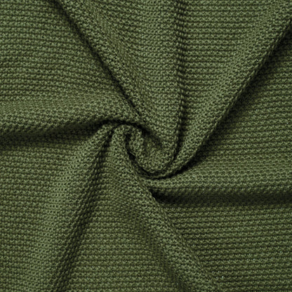 Heirloom Lace Knit Baby Blanket in Forest Green