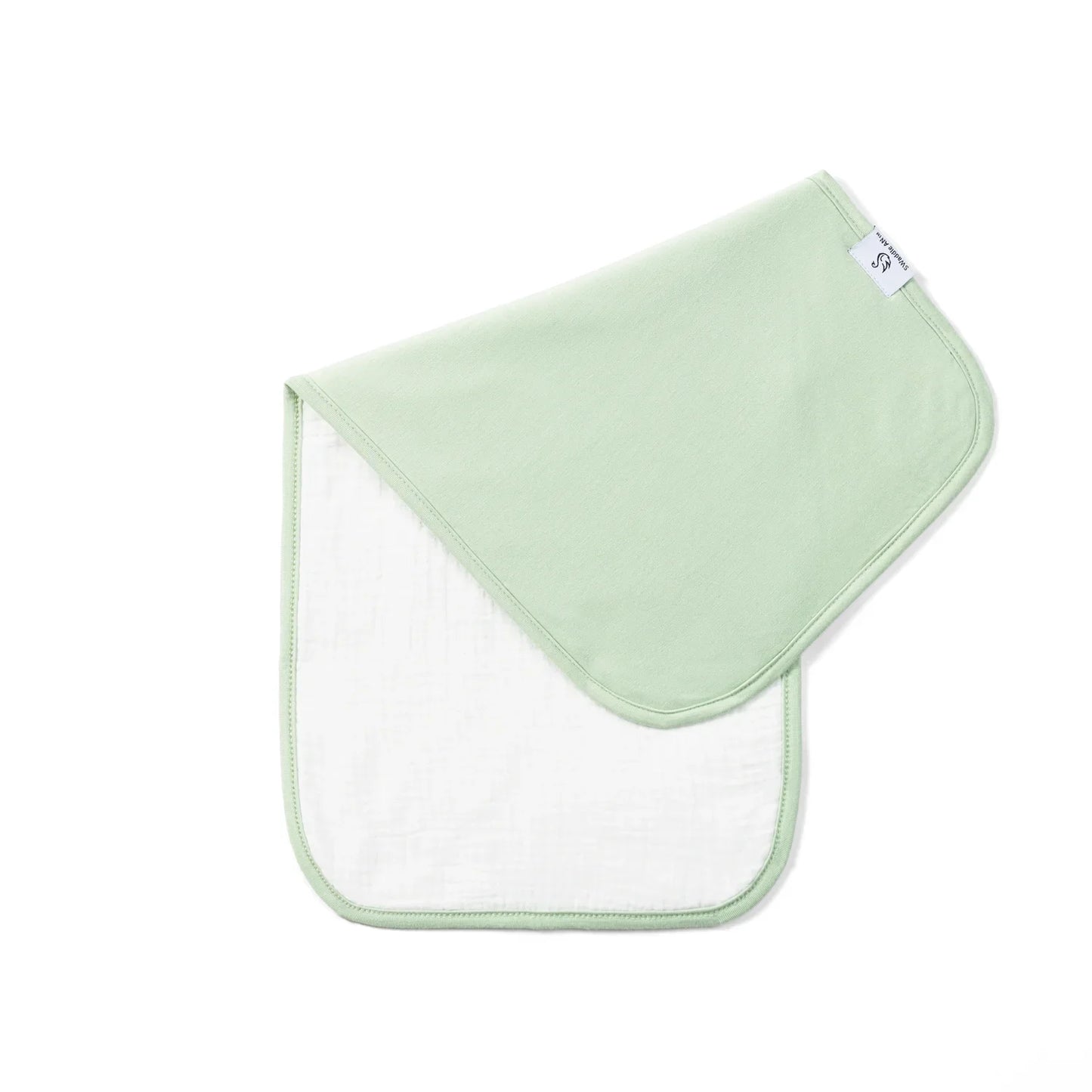 Burp Cloths in Sage Green