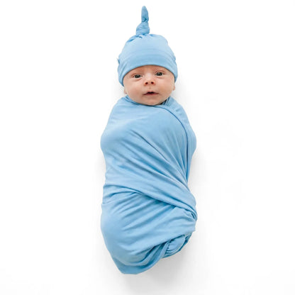 Bamboo Swaddle Blankets in Blue Bell