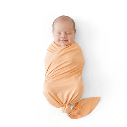 Bamboo Swaddle Blankets in Peach Fuzz