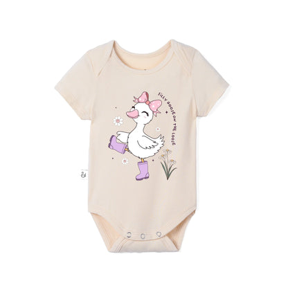 Silly Goose On The Loose Bamboo Baby Bodysuit