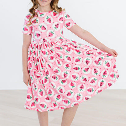 Strawberry Fields S/S Pocket Twirl Dress