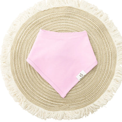 Bamboo Bandana Bib in Pink Tint