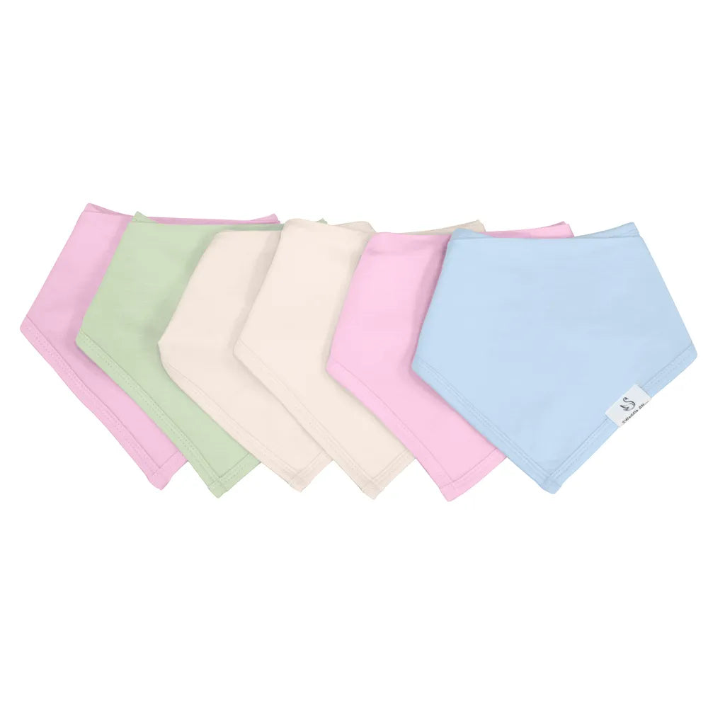 Bamboo Bandana Bib in Pink Tint