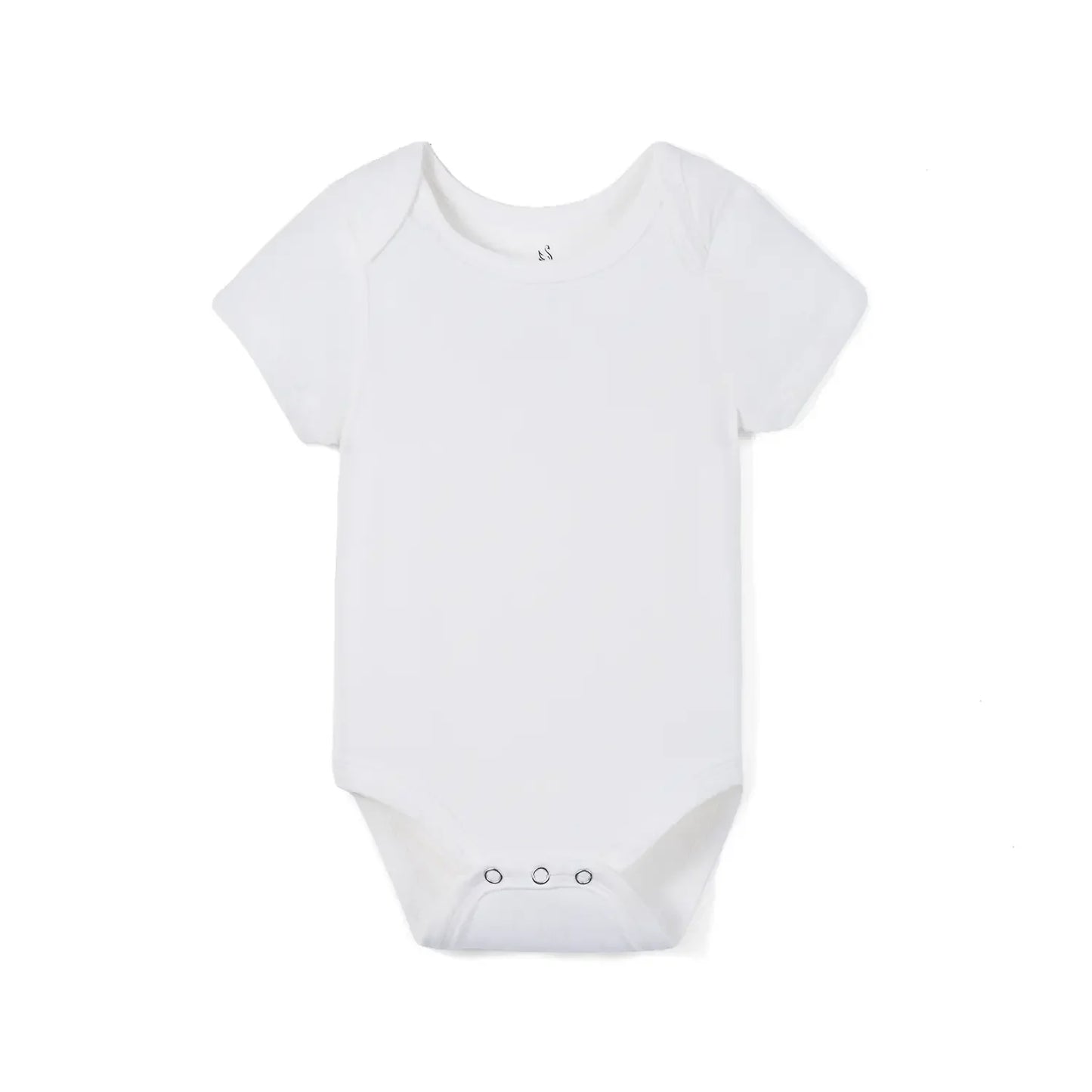 Bamboo Baby Bodysuit in White