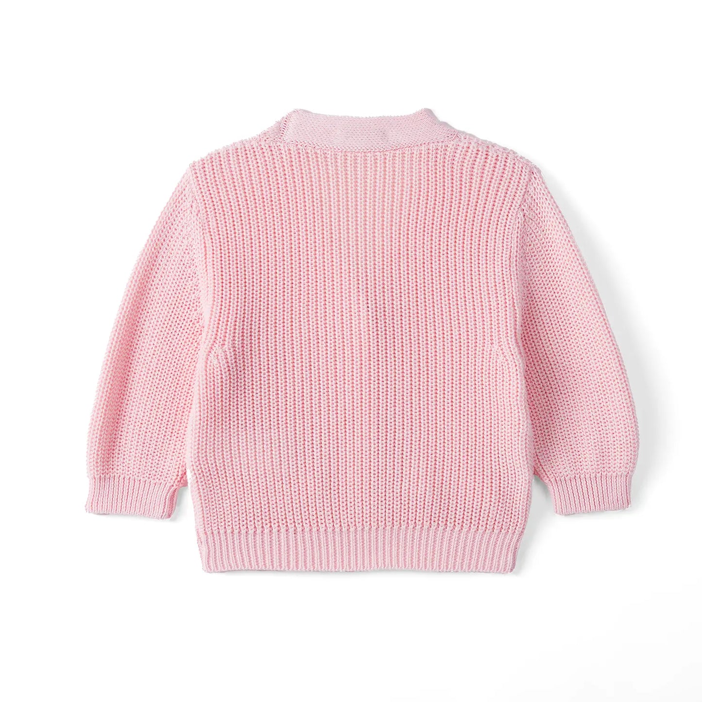 Classic Cardigan with Pockets in Pink