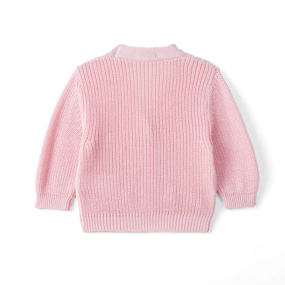 Classic Cardigan with Pockets in Pink