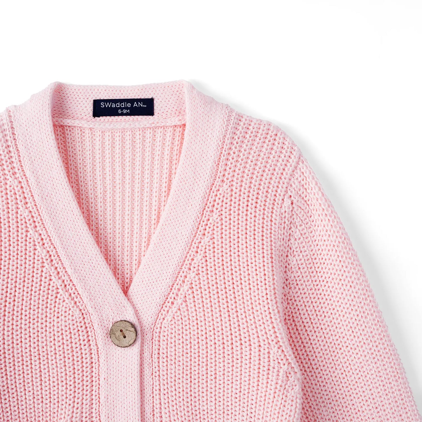 Classic Cardigan with Pockets in Pink