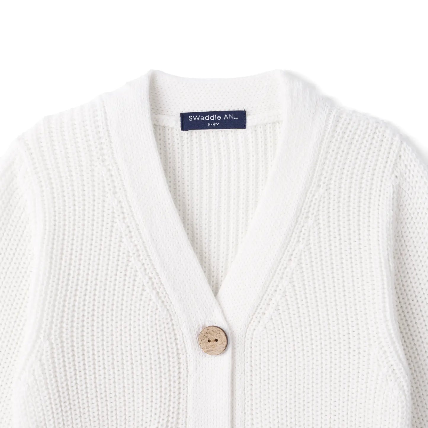 Classic Cardigan with Pockets in White