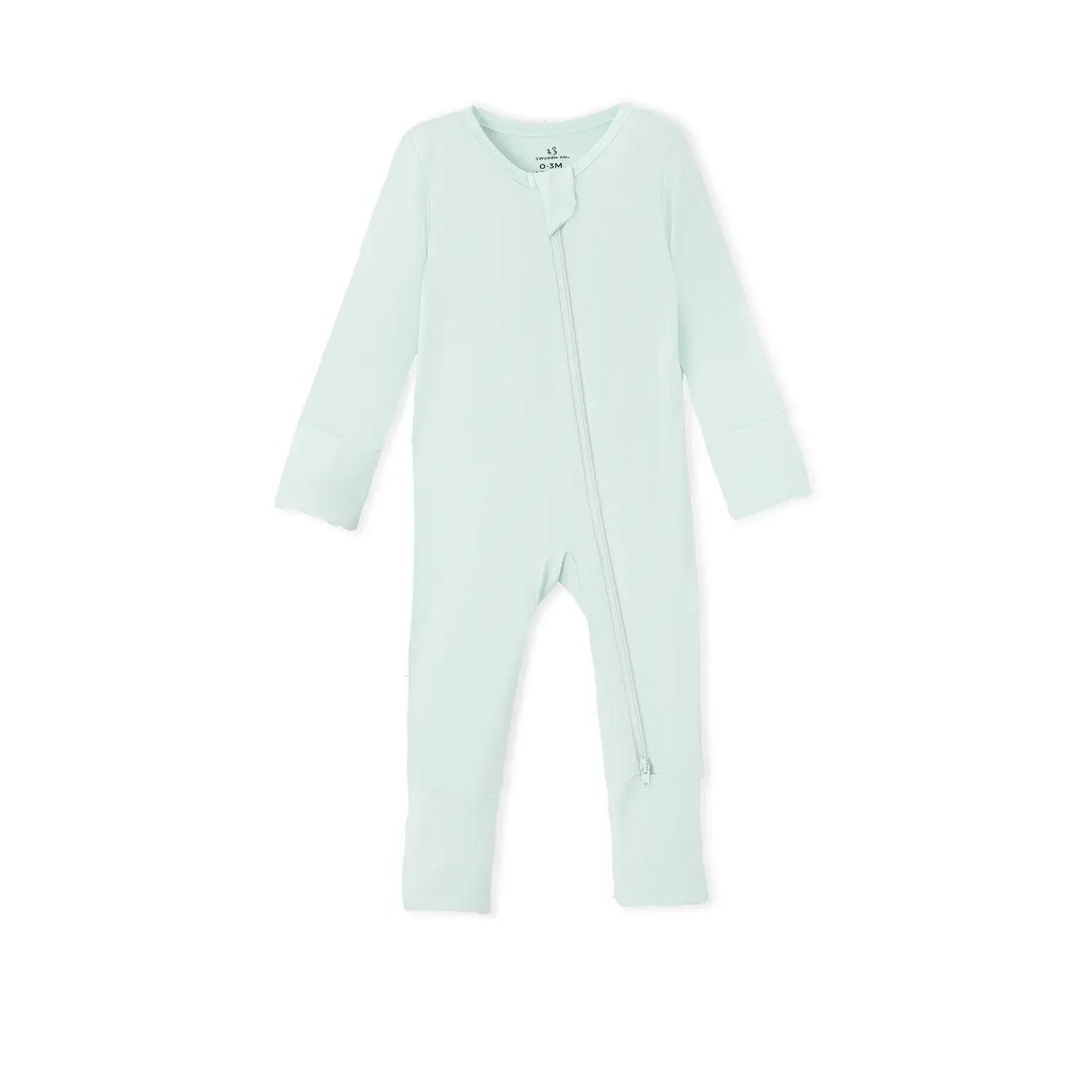 Mint Convertible Footie Pajamas