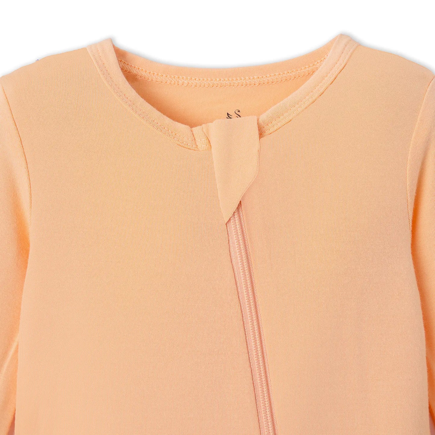 Peach Fuzz Convertible Footie Pajamas