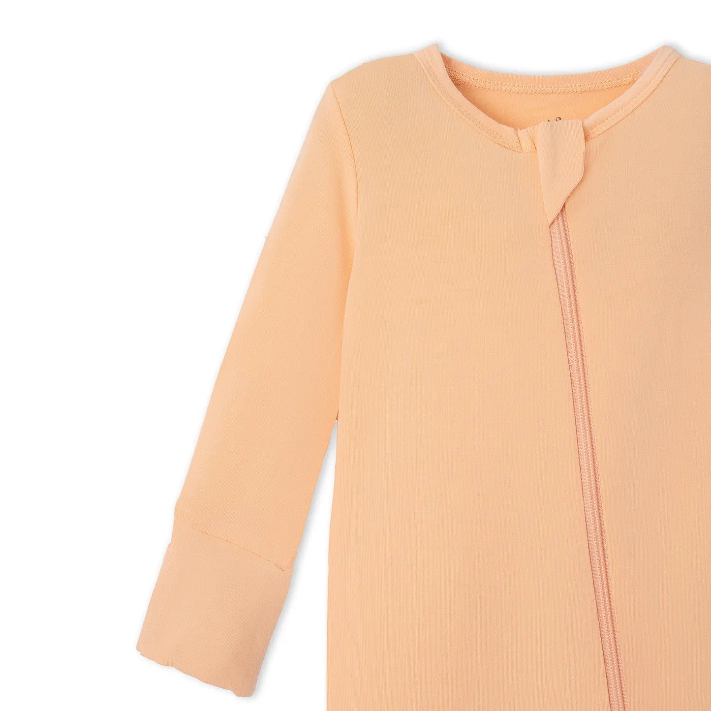Peach Fuzz Convertible Footie Pajamas