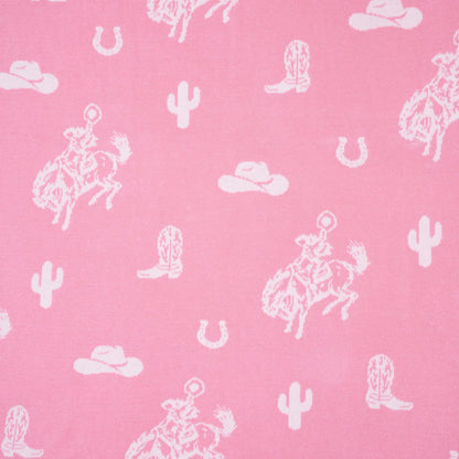 Cowgirl Jacquard Knit Baby Blanket