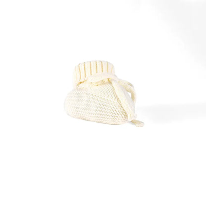 Knitted Booties in Cream