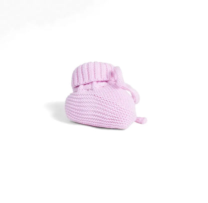 Knitted Booties in Lilac