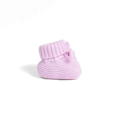 Knitted Booties in Lilac