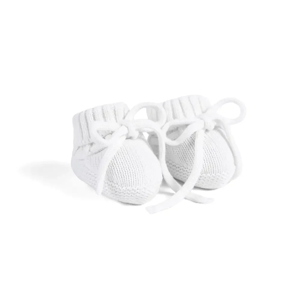 Knitted Booties in White