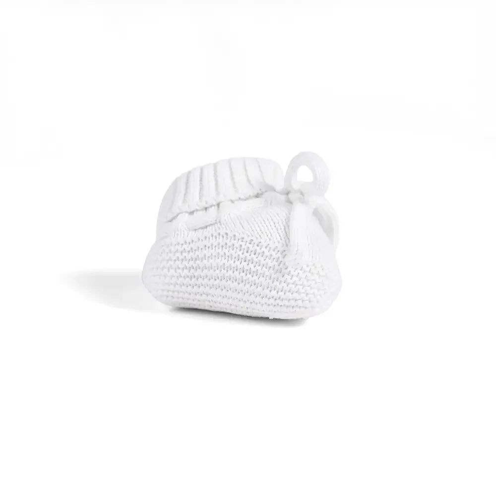 Knitted Booties in White