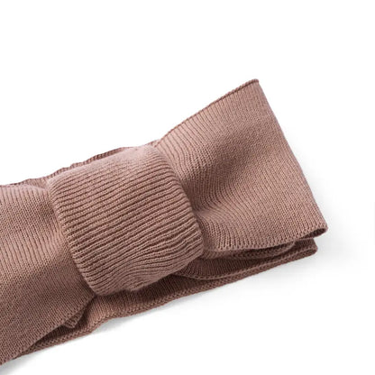 Knitted Oversized Topknot in Mocha