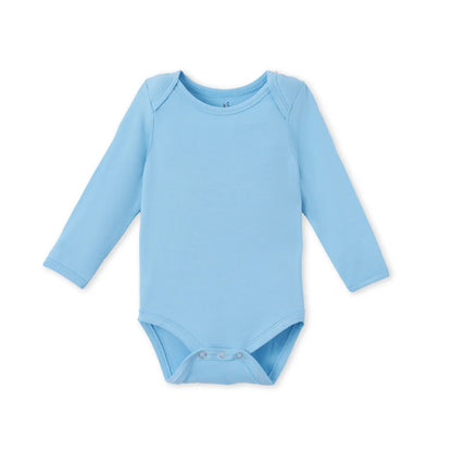 Long Sleeve Baby Bodysuit in Blue Bell