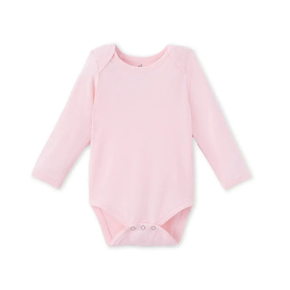 Long Sleeve Baby Bodysuit in Mary Rose