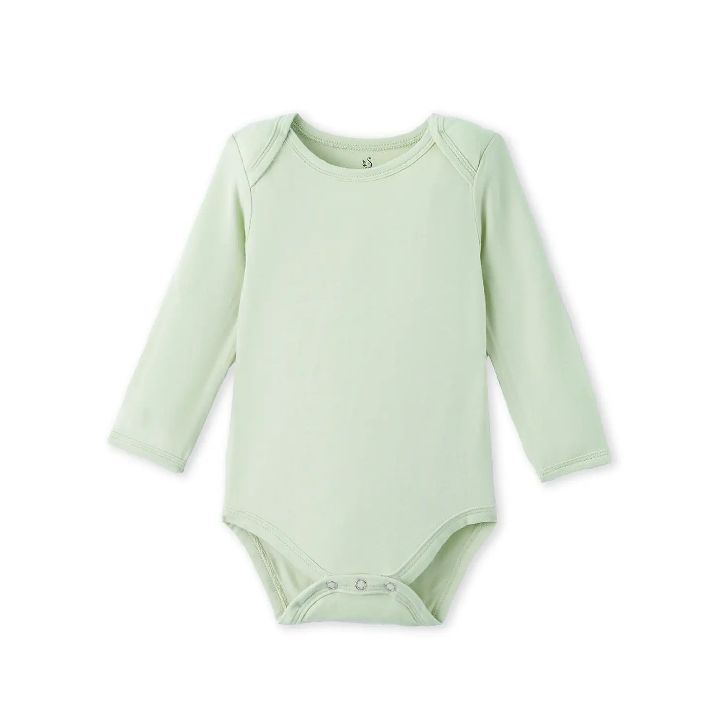 Long Sleeve Baby Bodysuit in Sage Green