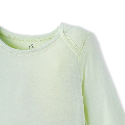 Long Sleeve Baby Bodysuit in Sage Green