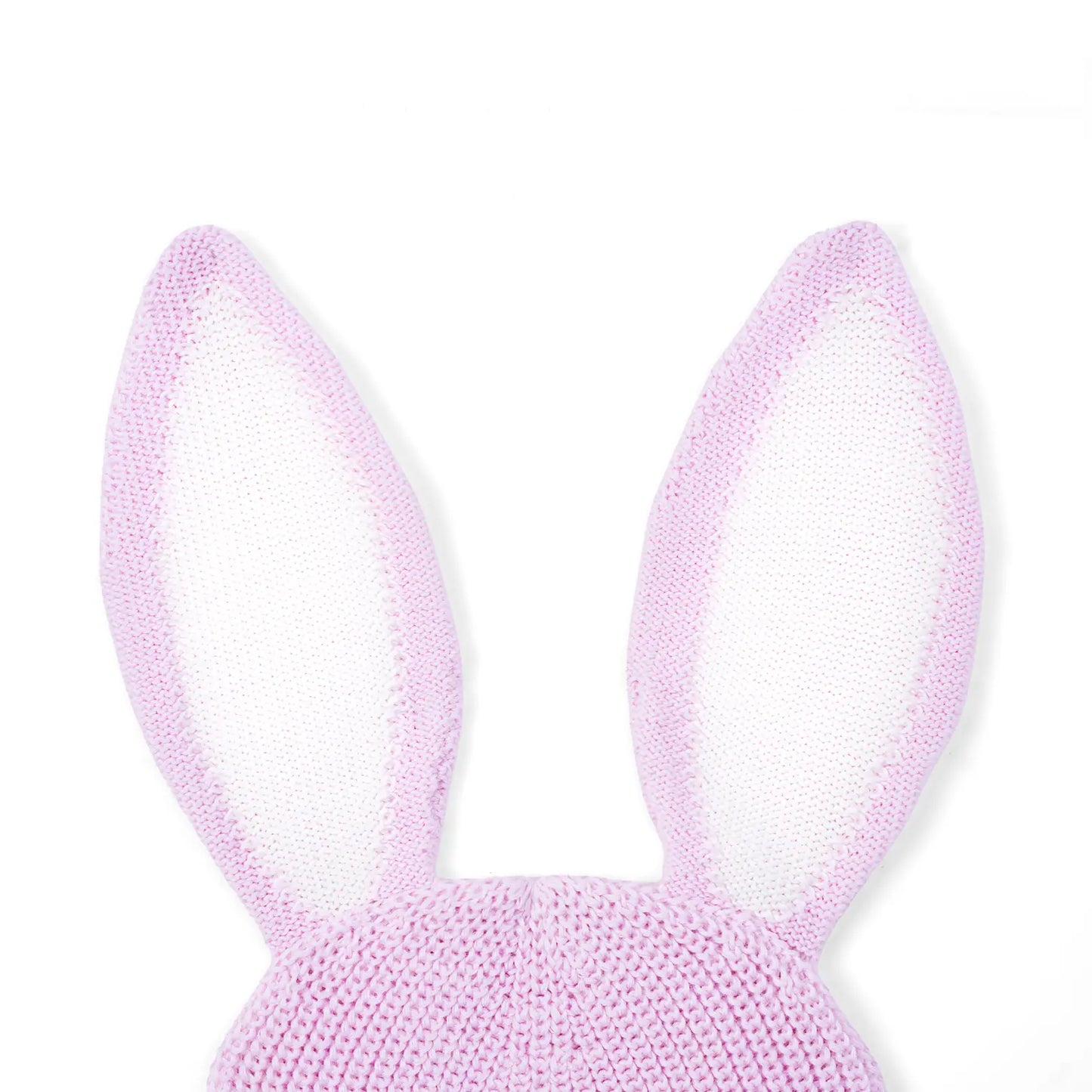 Bunny Ear Knit Beanie in Lilac