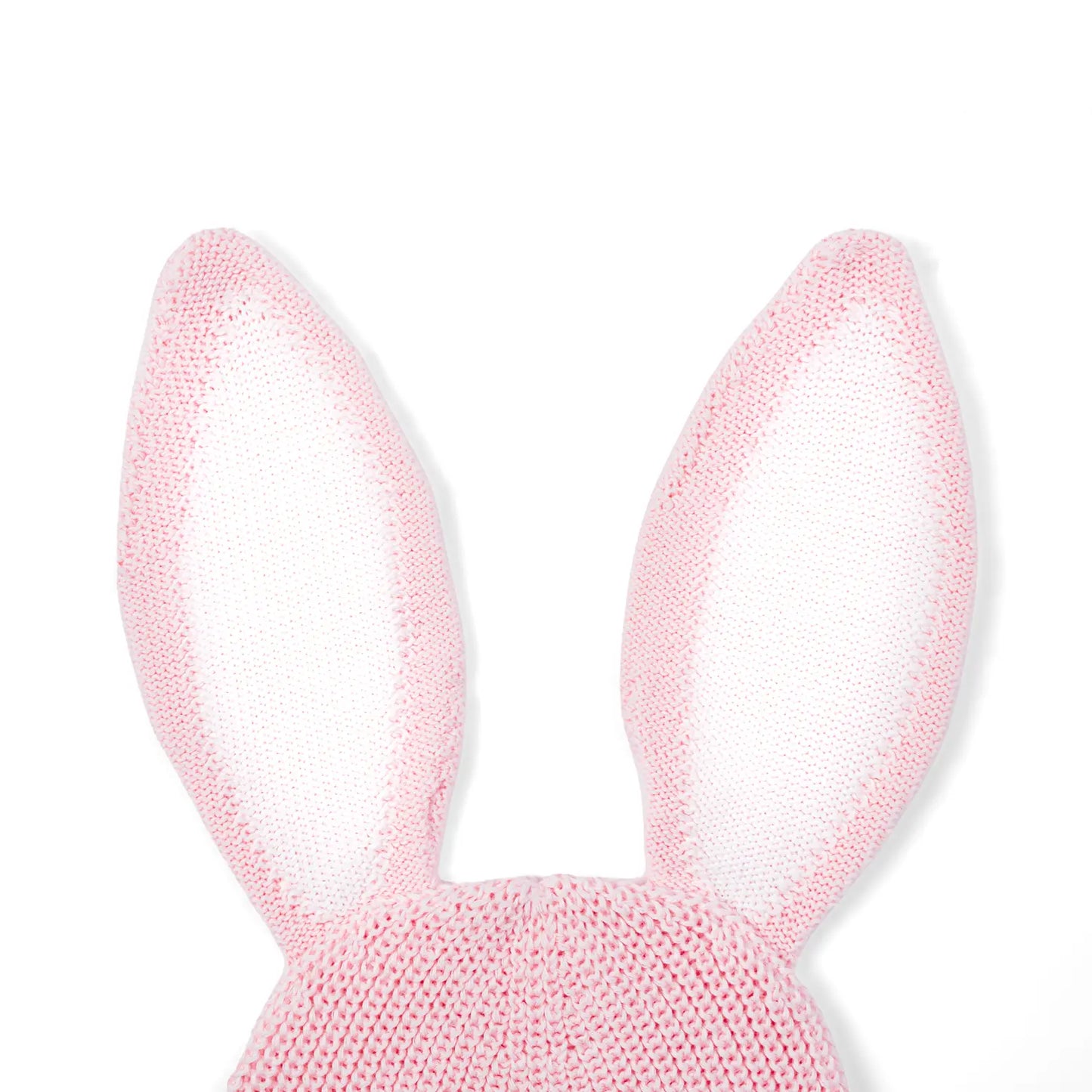 Bunny Ear Knit Beanie in Pink