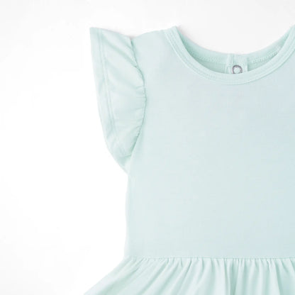 Twirl Bodysuit Dress in Mint