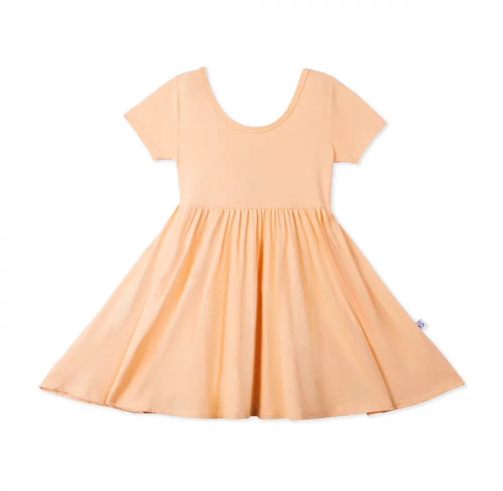 Twirl Dress in Peach Fuzz