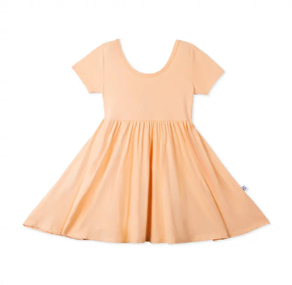Twirl Dress in Peach Fuzz