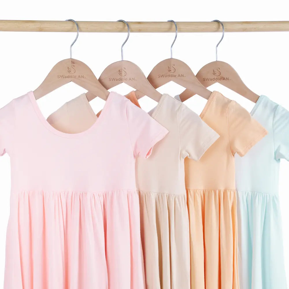 Twirl Dress in Peach Fuzz