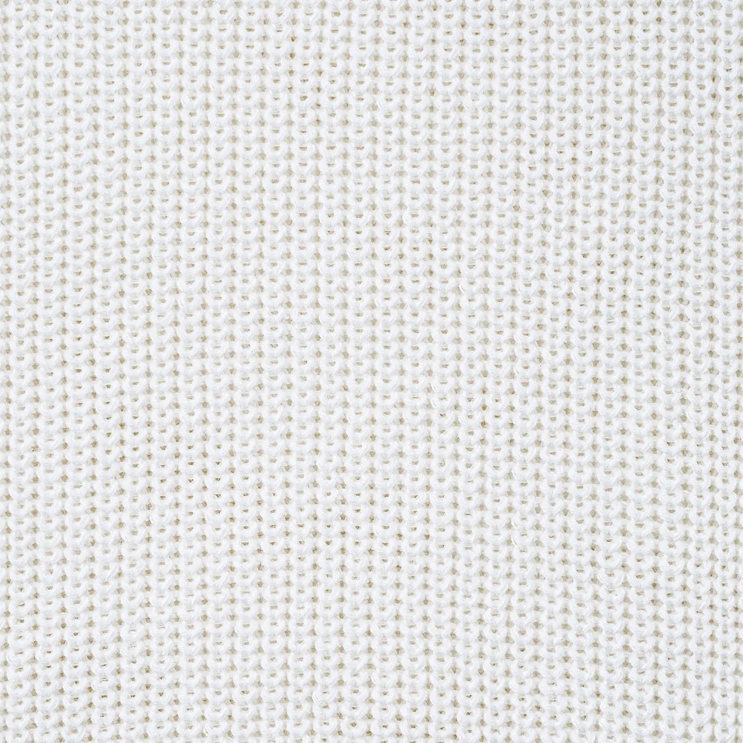 Classic Knit Baby Sweater in Timeless White
