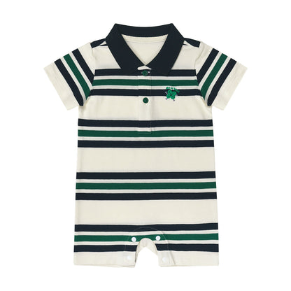 Simple Printed Class A Summer Short-sleeve Baby Romper