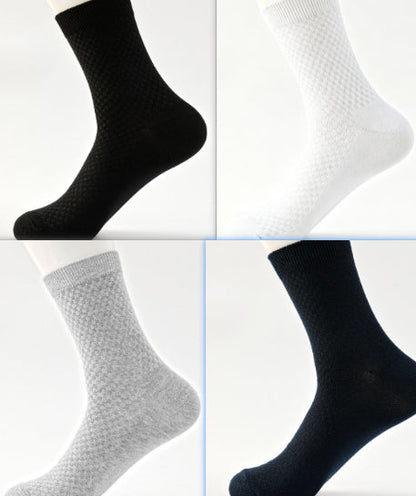 Casual Soft And Breathable Black Long Socksversatile For All Seasons