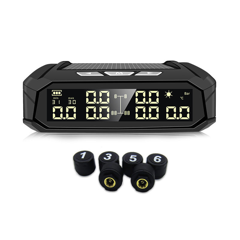 Solar External Tire Pressure Monitor 6 Tire RV Trucks