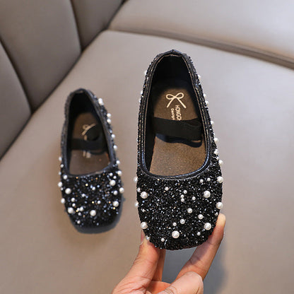 Fashionable Square-toe Bow-knot Girls Shoes