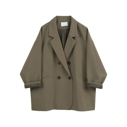 Korean Style Thin Looking Fashion Ins Vintage Blazer
