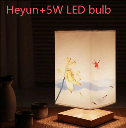 New Chinese Retro Style Bedside Night Light Warm