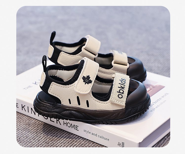Children's Beach Shoes Summer New Style Medium And Large Children's And Boys' Sandals Velcro Children's Shoes