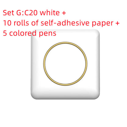 Mini Label Thermal Printer Small Bluetooth Wireless