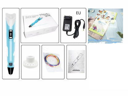 Children's 3d Printing Pen Three-dimensional Brush Toy Set