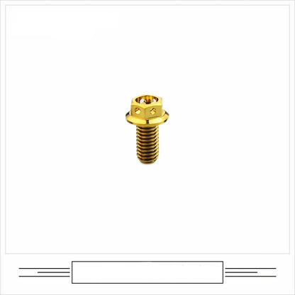 EFsolid Titanium Alloy Flange Head Screw Head Floor Empty Motorcycle Modified Screw