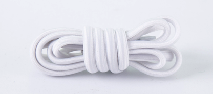Lazy elastic shoelaces-black-polyester low-stretch silk + latex silk-1 piece